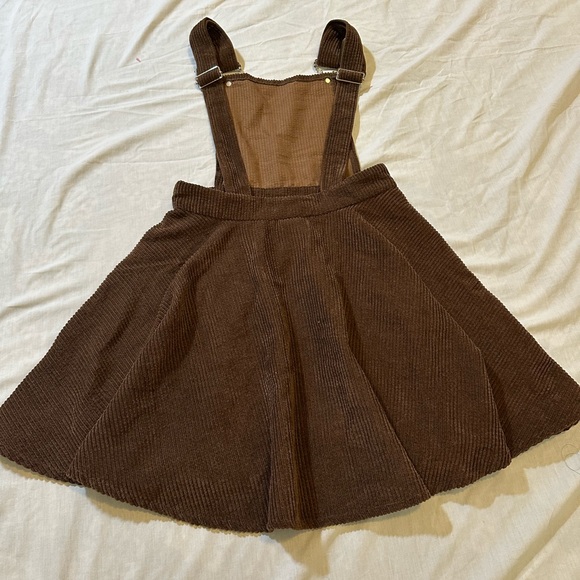 SHEIN Chocolate Corduroy Dress - Picture 2 of 4